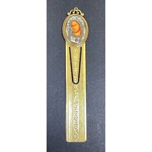 Vatican Library Collection Signed Gold Tone Madonna Book Mark